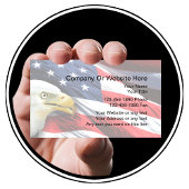 Modèle de carte de visite patriotique