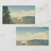 modèle de carte de visite paysage montagnes (Devant / Derrière)