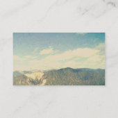 modèle de carte de visite paysage montagnes (Dos)
