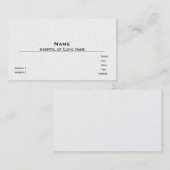 Modèle de carte de visite Pearl Finish (Devant / Derrière)