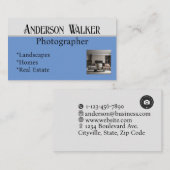 Modèle de carte de visite personnalisable (Devant / Derrière)