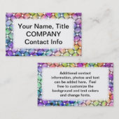 MODÈLE de CARTE DE VISITE personnalisable d'ARMURE (Devant / Derrière)