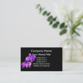 modèle de carte de visite personnalisé orchidées (Debout devant)