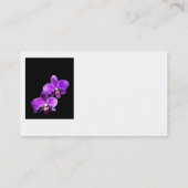 modèle de carte de visite personnalisé orchidées (Dos)