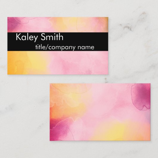 modèle de carte de visite personnalisée (Devant / Derrière)