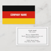 Modèle de carte de visite personnalisée (Devant / Derrière)