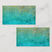 modèle de carte de visite personnalisée bleu textu (Devant / Derrière)