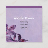 modèle de carte de visite personnalisée d'art natu (Dos)