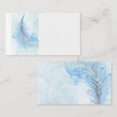 modèle de carte de visite personnalisée en plumes  (Devant / Derrière)