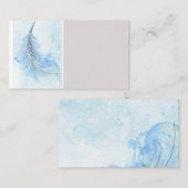 modèle de carte de visite personnalisée en plumes  (Devant / Derrière)