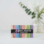 modèle de carte de visite personnalisée moderne (Debout devant)