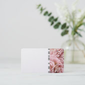 modèle de carte de visite pétales roses sur papier (Debout devant)