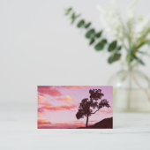 modèle de carte de visite photo sunset (Debout devant)