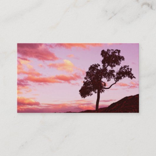 modèle de carte de visite photo sunset (Devant)