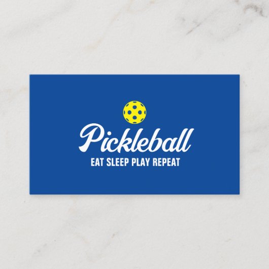 Modèle de carte de visite Pickleball trainer (Devant)