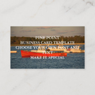 MODELE DE CARTE DE VISITE PINE POINT
