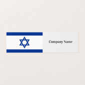 Modèle de carte de visite plié avec drapeau d'Isra (Extérieur déplié)