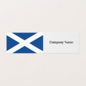 Modèle de carte de visite pliée du drapeau écossai (Extérieur déplié)