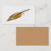 modèle de carte de visite plumes photo art (Devant / Derrière)