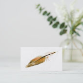 modèle de carte de visite plumes photo art (Debout devant)