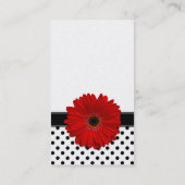 Modèle de carte de visite Pointe Noir et Blanc (Dos)