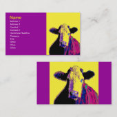 modèle de carte de visite pop art (Devant / Derrière)