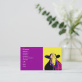 modèle de carte de visite pop art (Debout devant)