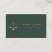 Modèle de carte de visite pour avocat de luxe (Devant)