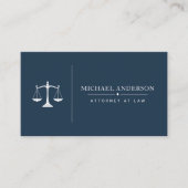 Modèle de carte de visite pour avocat de luxe (Devant)