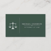 Modèle de carte de visite pour avocat de luxe (Devant)