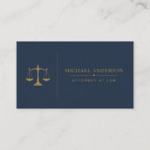 Modèle de carte de visite pour avocat de luxe (Devant)