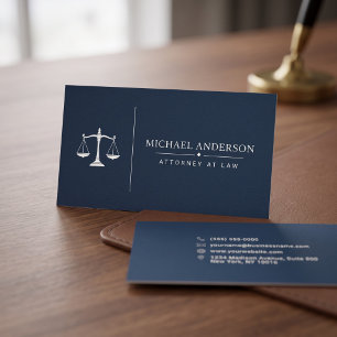 Modèle de carte de visite pour avocat de luxe