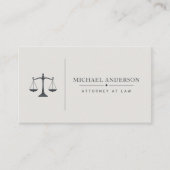 Modèle de carte de visite pour avocat de luxe (Devant)