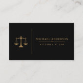 Modèle de carte de visite pour avocat de luxe (Devant)