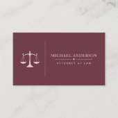 Modèle de carte de visite pour avocat de luxe (Devant)