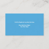 Modèle de carte de visite pour blanchisserie Laund (Dos)