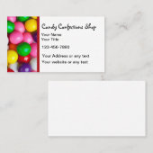 Modèle de carte de visite pour bonbons et confiser (Devant / Derrière)