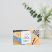 Modèle de carte de visite pour cabinet comptable (Debout devant)