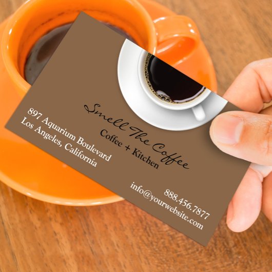 Modèle de carte de visite pour café