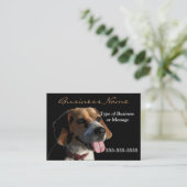 Modèle de carte de visite pour chien - Beagle (Debout devant)