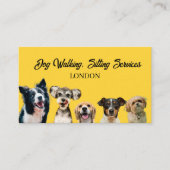 Modèle de carte de visite pour chien | Promenade d (Devant)