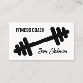 Modèle de carte de visite pour coach Fitness avec  (Devant)