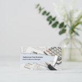 Modèle de carte de visite pour comptable (Debout devant)