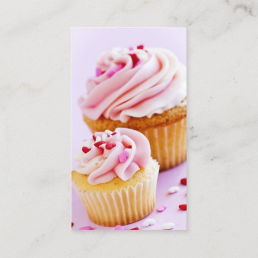 Modèle de carte de visite pour cupcakerie (Dos)