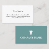 Modèle de carte de visite pour dentiste avec logo (Devant / Derrière)
