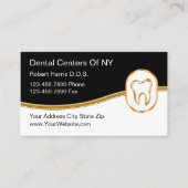 Modèle de carte de visite pour dentiste classique (Devant)