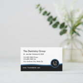 Modèle de carte de visite pour dentiste moderne (Debout devant)