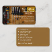 Modèle de carte de visite pour entrepreneur polyva (Devant / Derrière)