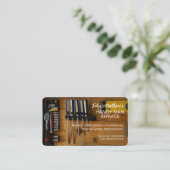 Modèle de carte de visite pour entrepreneur polyva (Debout devant)