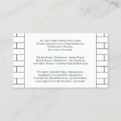 Modèle de carte de visite pour entreprise de maçon (Dos)